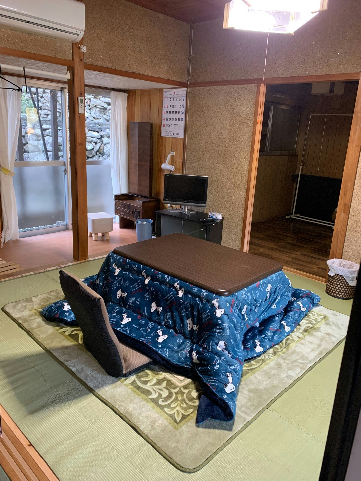 和室2部屋・広い共有スペース【キッチン、バス・トイレあり】